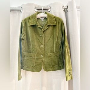 Talbot’s Vintage Y2K Petites Green Brushed Blazer Jacket 6P